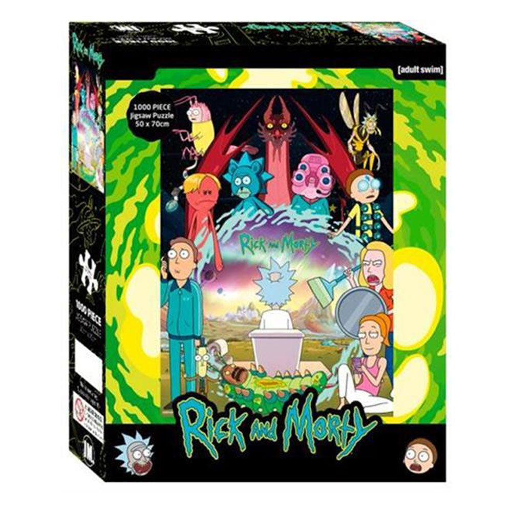 Rick e Morty 1000pc quebra -cabeça