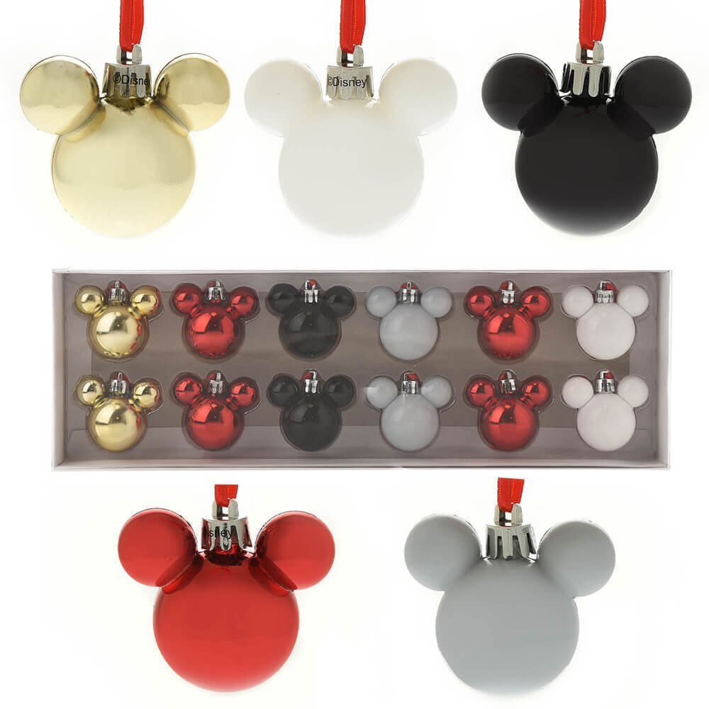 Disney Christmas Mickey Baubles (set di 12)