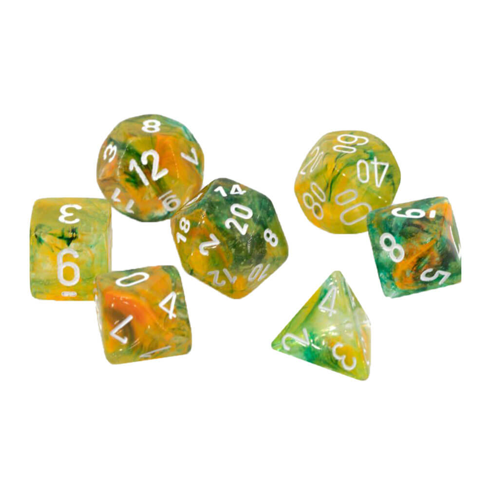 Nebula polyhedral luminary die set of 7