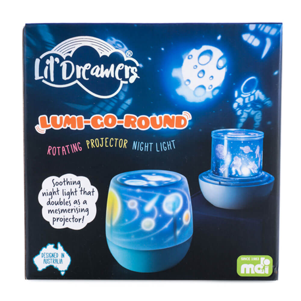 Lil Dreamers Lumi-Go-runde roterende projektorlys