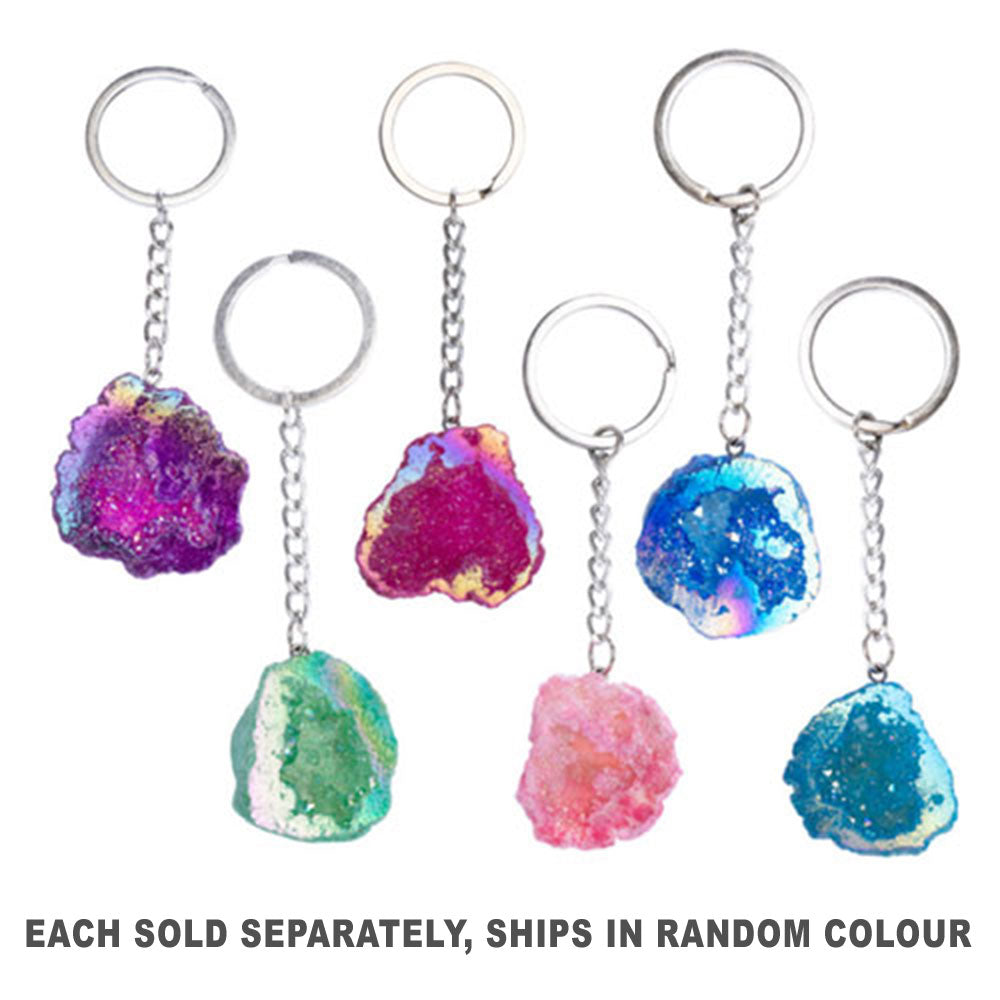 Edelsteen Aura Quartz Keychain