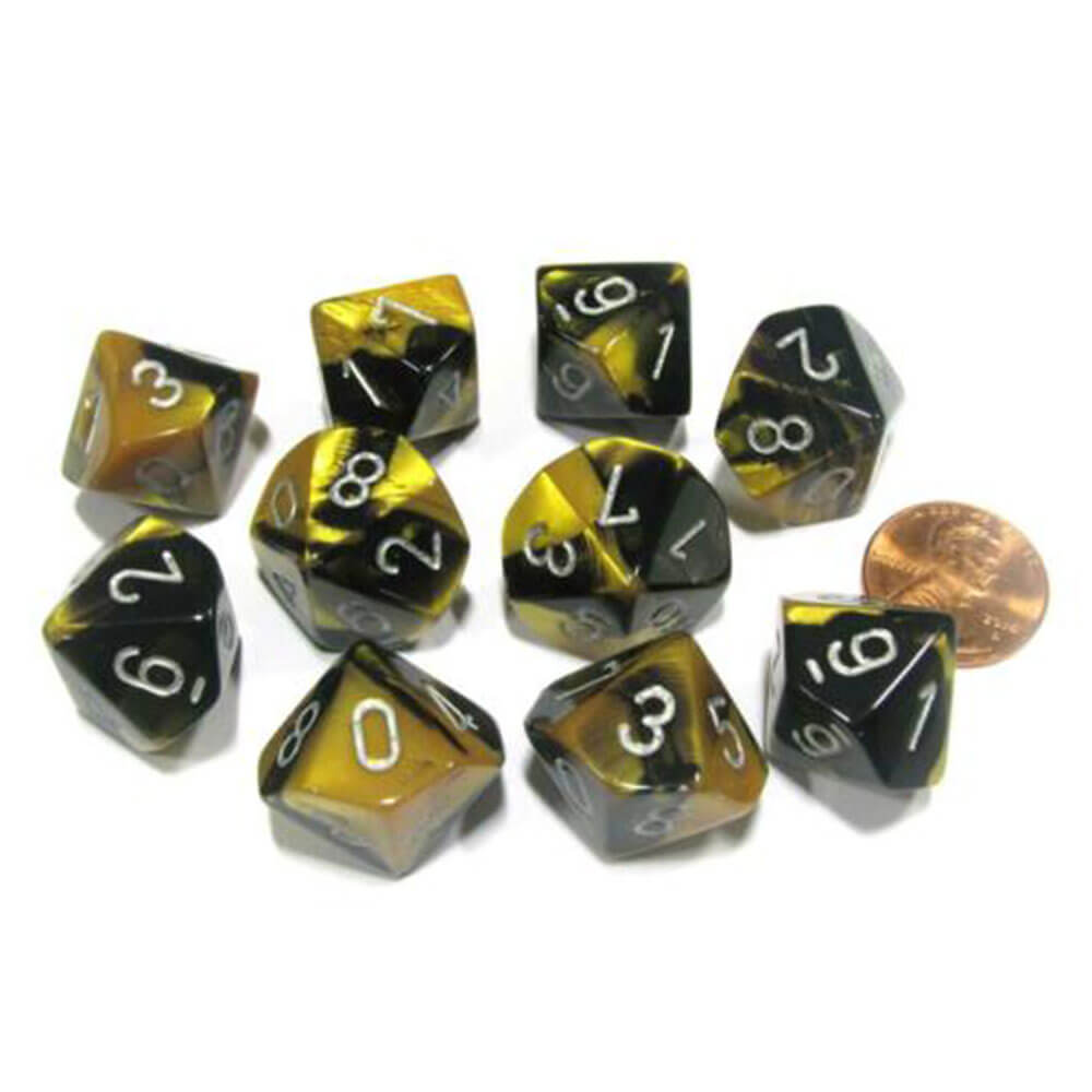 Set di gemelli poliedrici di Chessex D10 D10