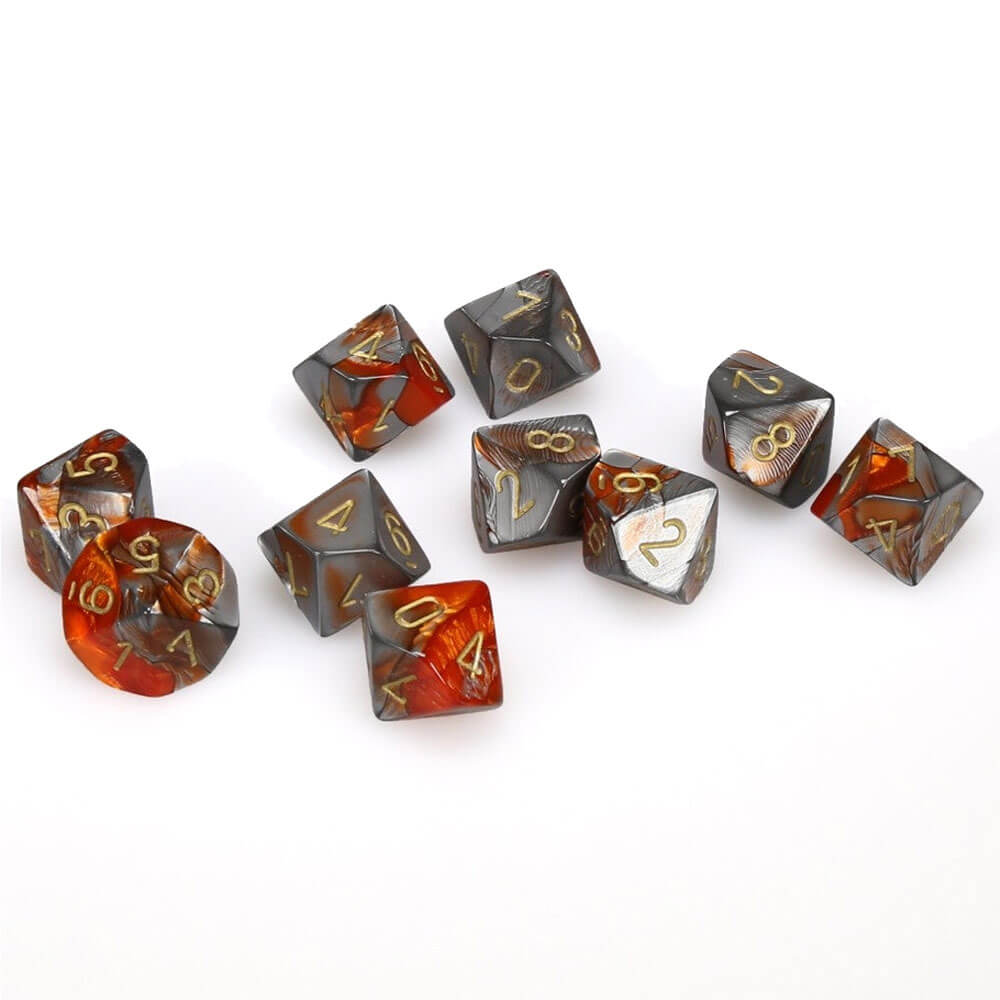 Set di gemelli poliedrici di Chessex D10 D10