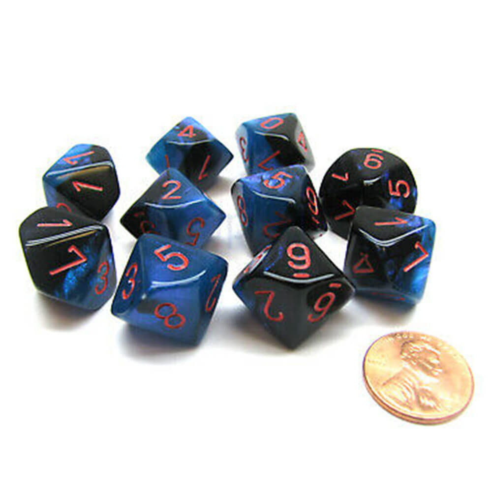 Set di gemelli poliedrici di Chessex D10 D10