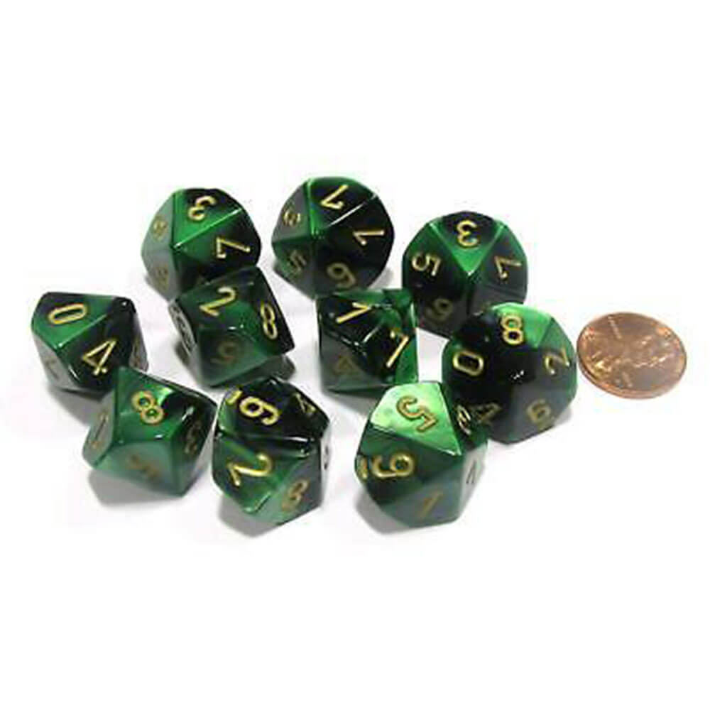 Set di gemelli poliedrici di Chessex D10 D10