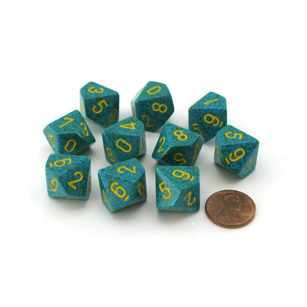 Set set di macchietto poliedrico di Chessex D10