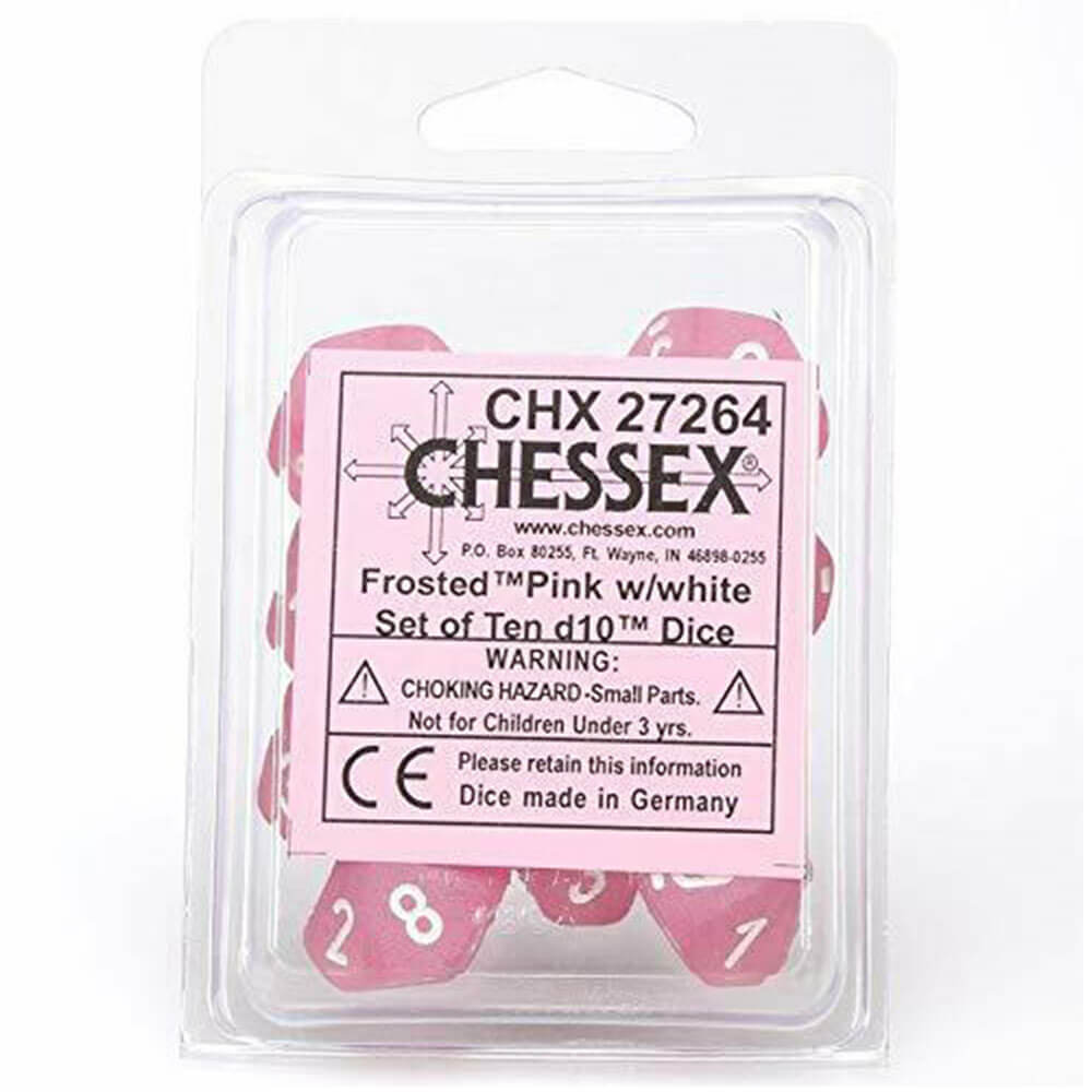 Set glassato poliedrico di Chessex D10 D10