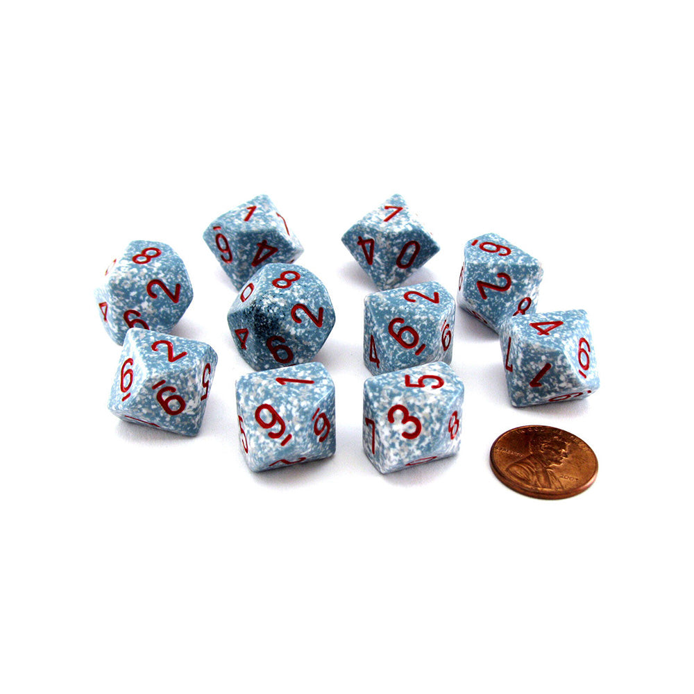 DICTO POLIEDRAL DE CHESSEX D10 (paquete de 10)