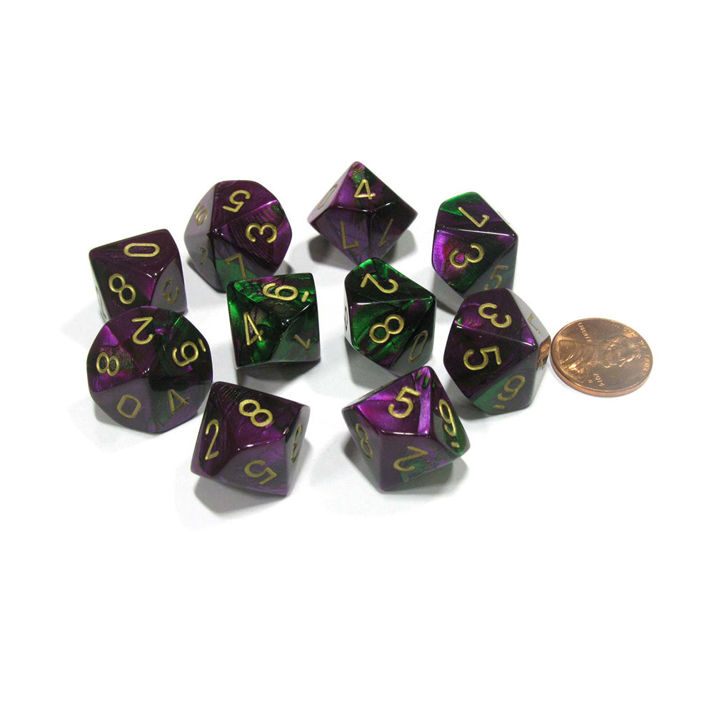 Dice poliedrico di Chessex D10 (confezione di 10)