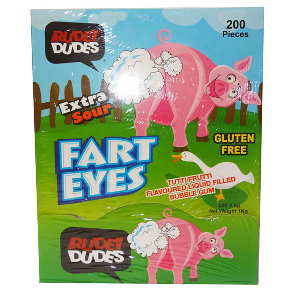 Rude Dudes Extra kwaśna guma bąbelkowa 200pcs