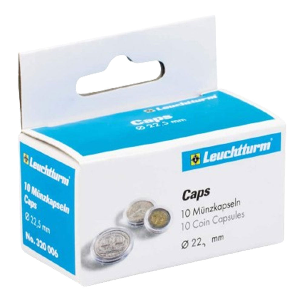 Capsule di monete Leuchtturm 10pk (dalla taglia 20-29)