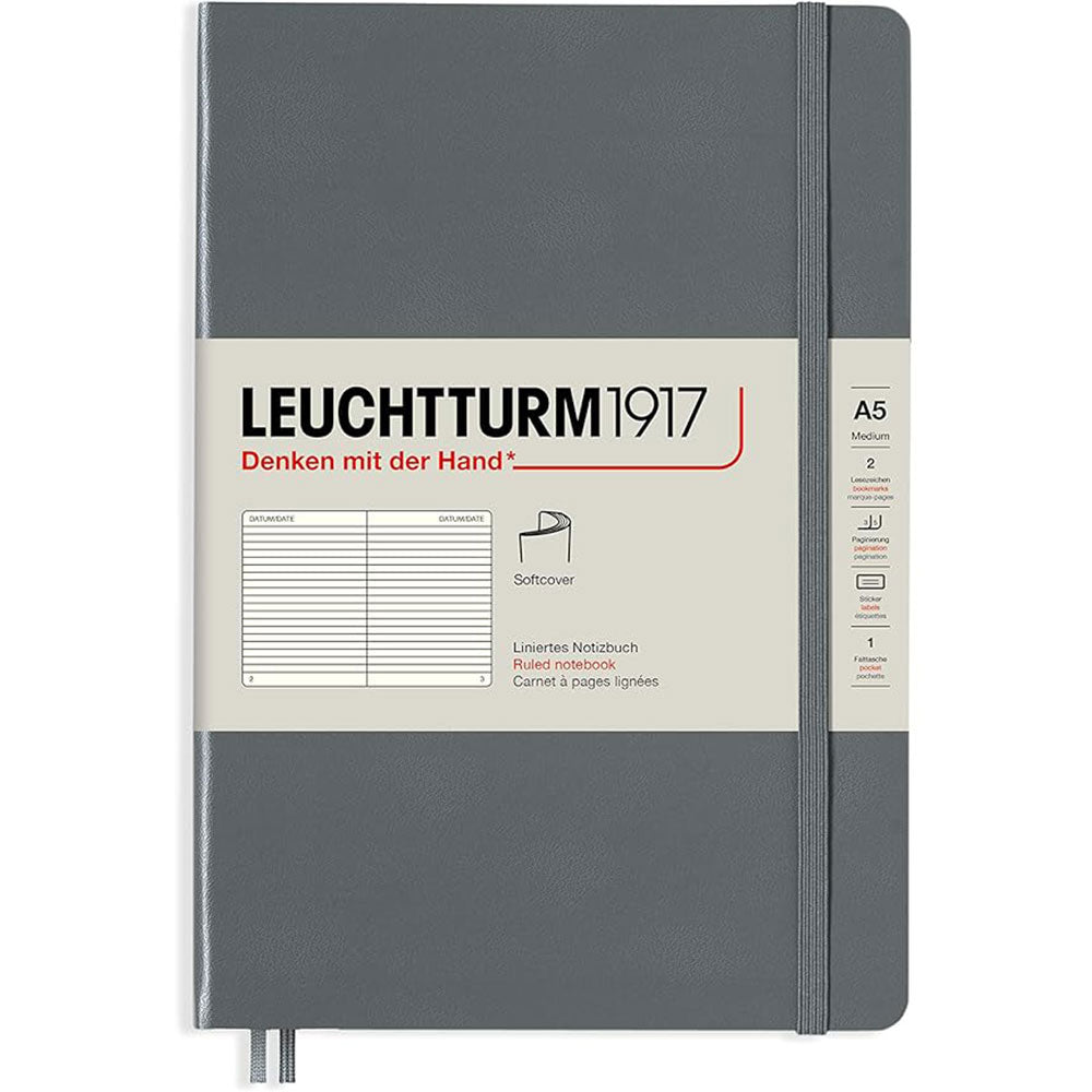 Leuchtturm Softcover styrde anteckningsbok A5