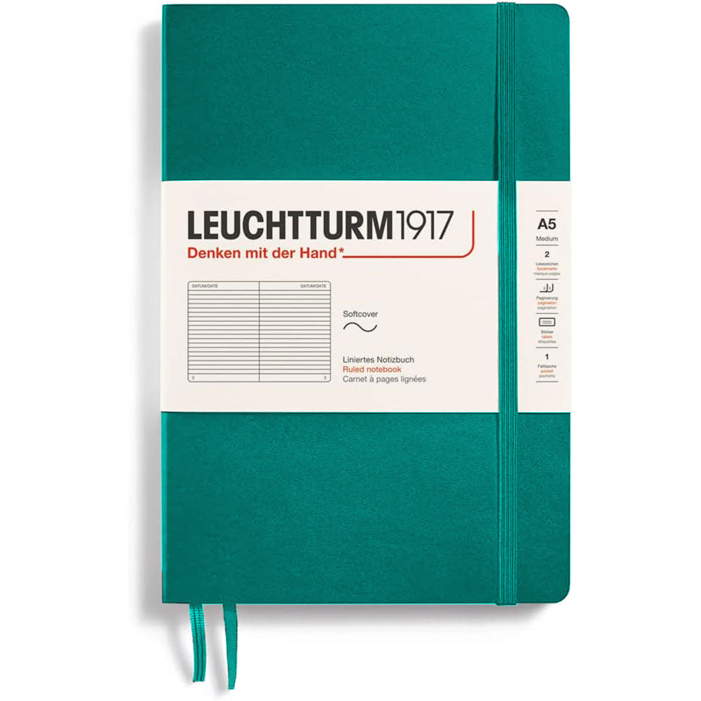 Leuchtturm softcover styrede notebook A5