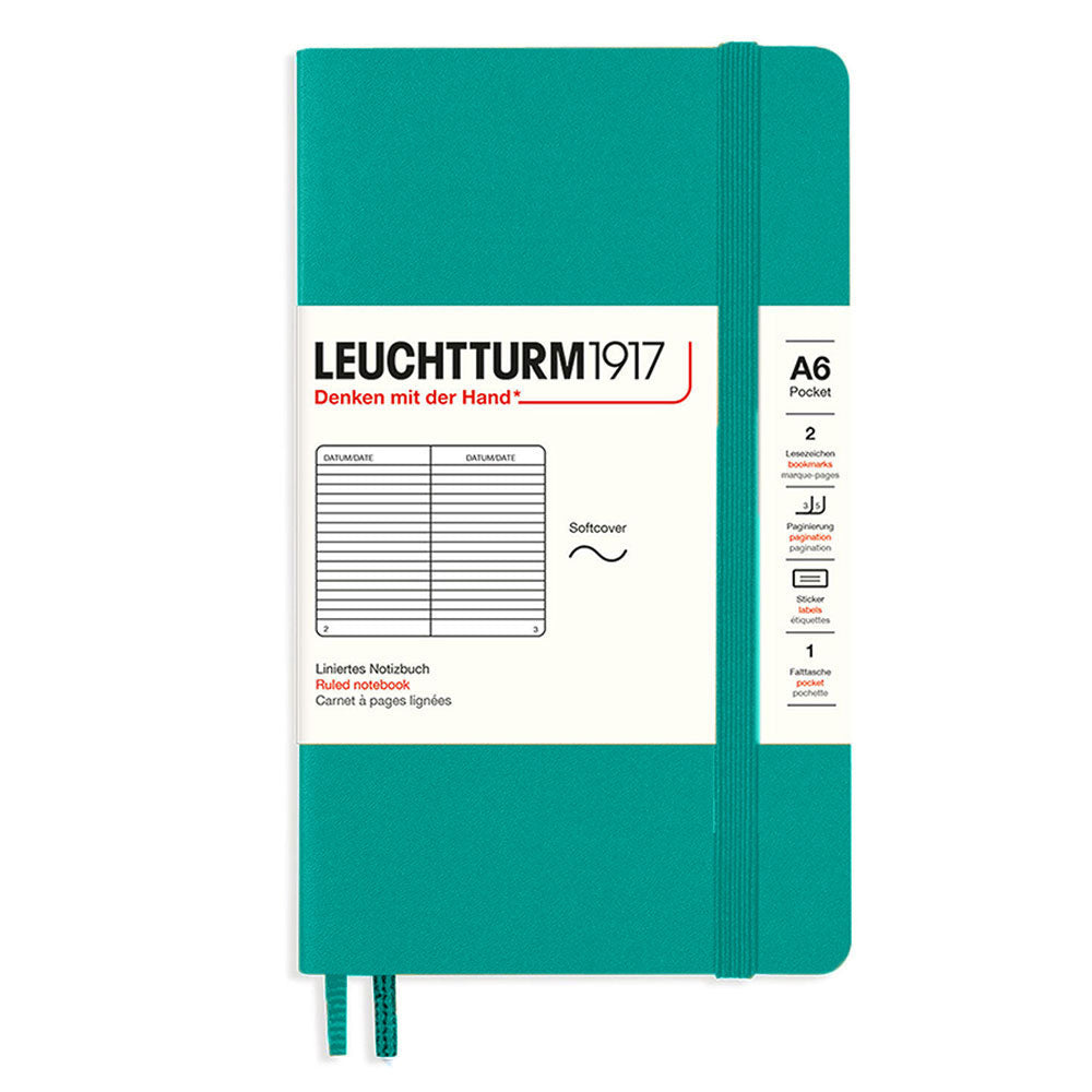 Leuchtturm softcover styrede notesbog A6