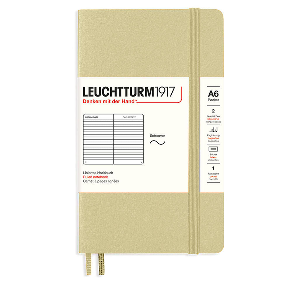 Leuchtturm softcover styrede notesbog A6