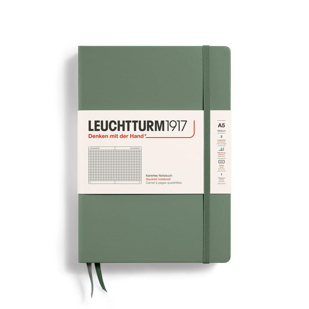 Leuchtturm w twardej oprawie notatnik A5 (zielony)