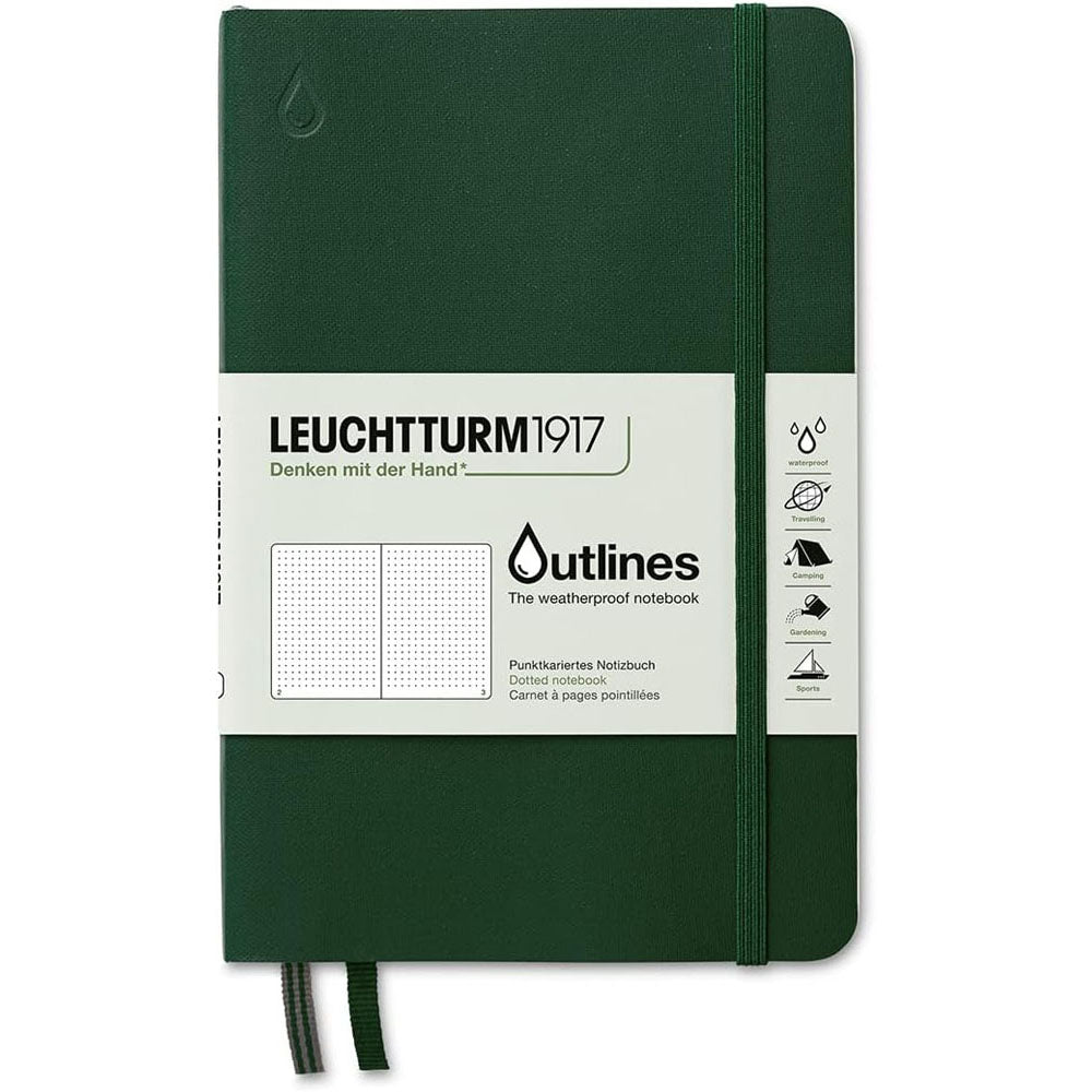 Leuchtturm przedstawia odporną na pogodę kropkowana notebook B6+