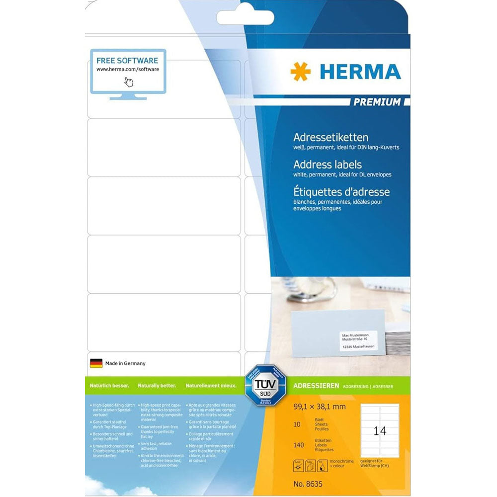 HERMA Premium Adressetiketter A4 10pc