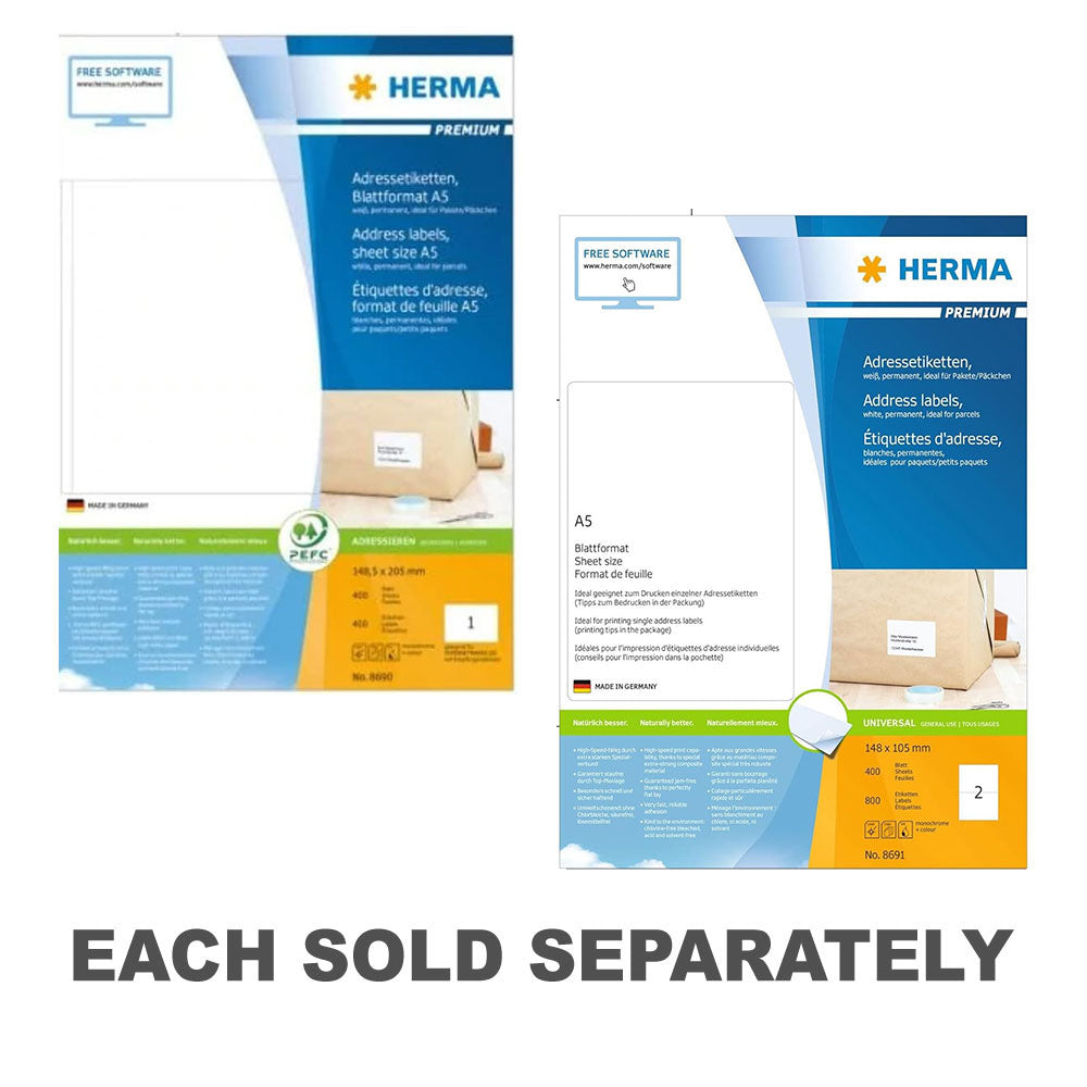 Herma Premium Address Labels A5 400pc