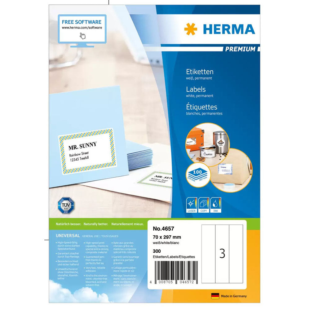 Herma Premium Labels A4 297mm 100 st