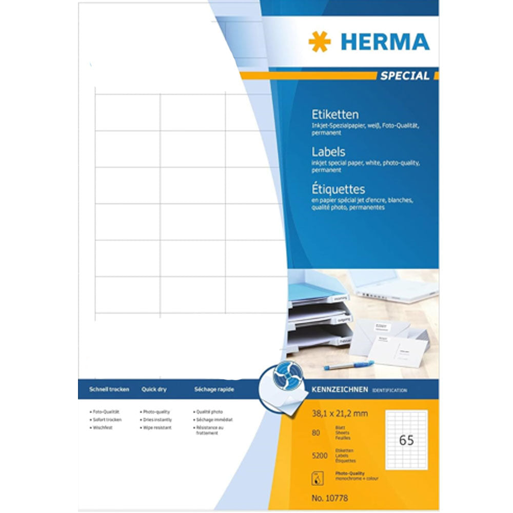 Herma Inkjet Labels A4 80pc