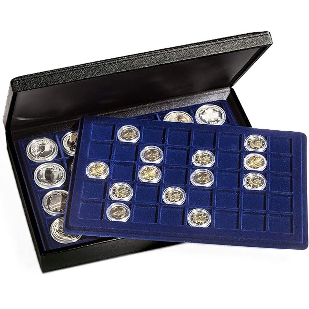 Leuchtturm Presidio Trio Coin Case with 20 Square Ports 48mm