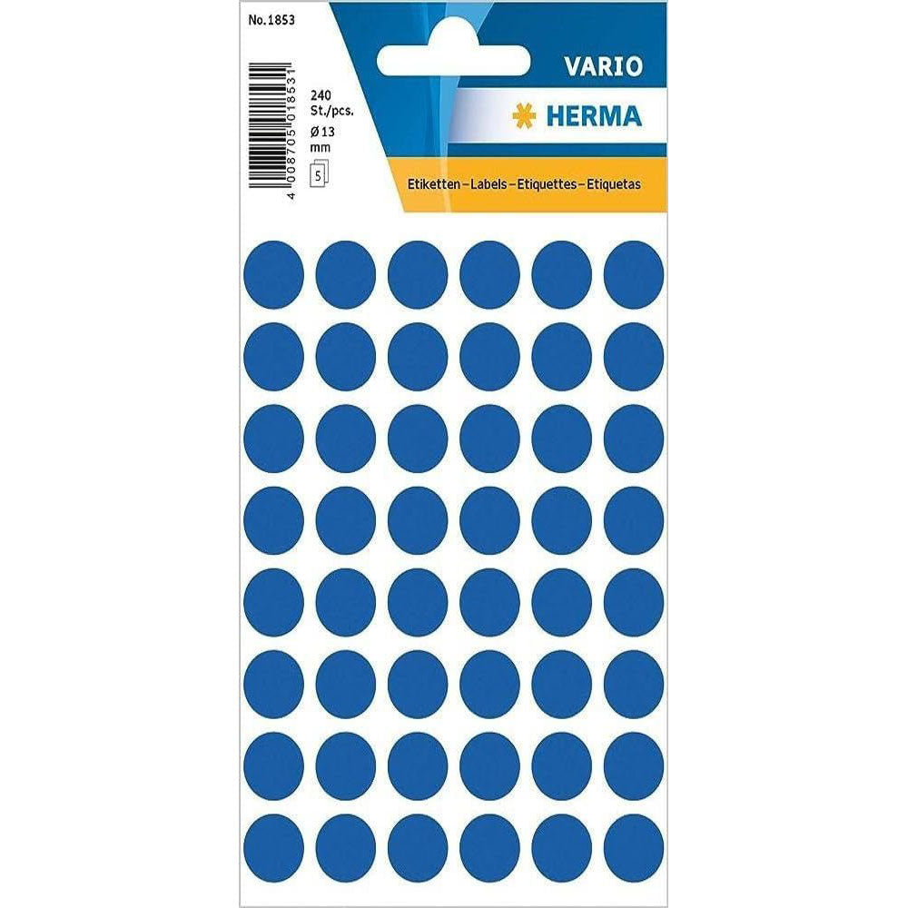 Herma Multi-Purpose Round Sticker Labels (Blue)