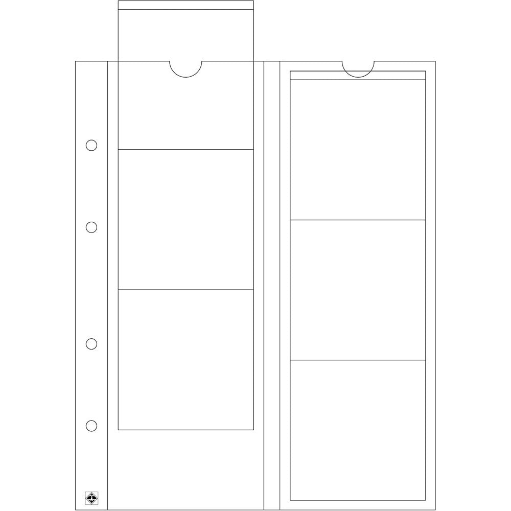 Leuchtturm Optima Coin Sheets 5pk (Clear)