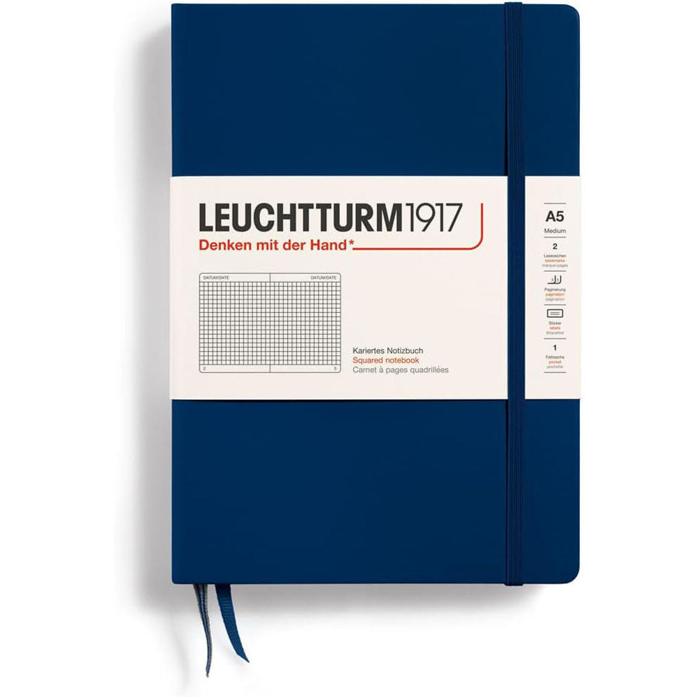 Leuchtturm w twardej oprawie notatnik A5 (niebieski)