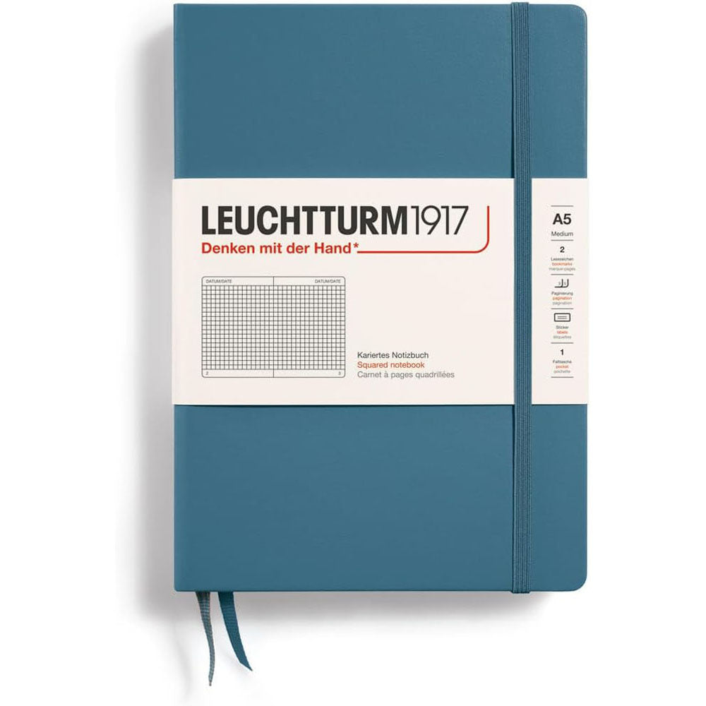 leuchtturmハードカバー四角ノートブックA5（青）