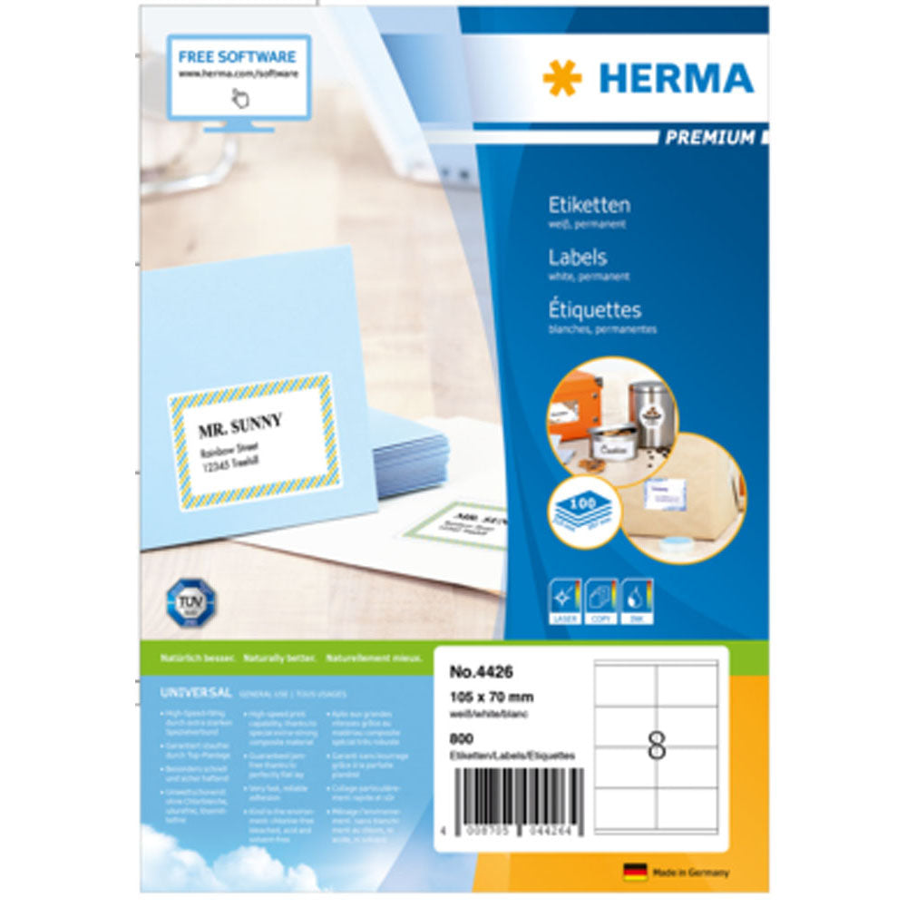 Herma Premium Etyels A4 105 mm 100pc