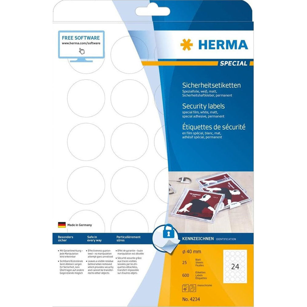 Herma Security Etiketter A4 25 st