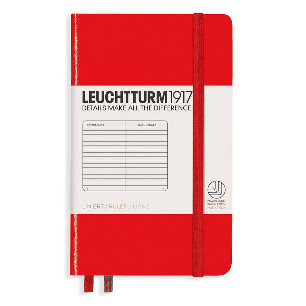 Leuchtturm Hardcover styrede notebook A6