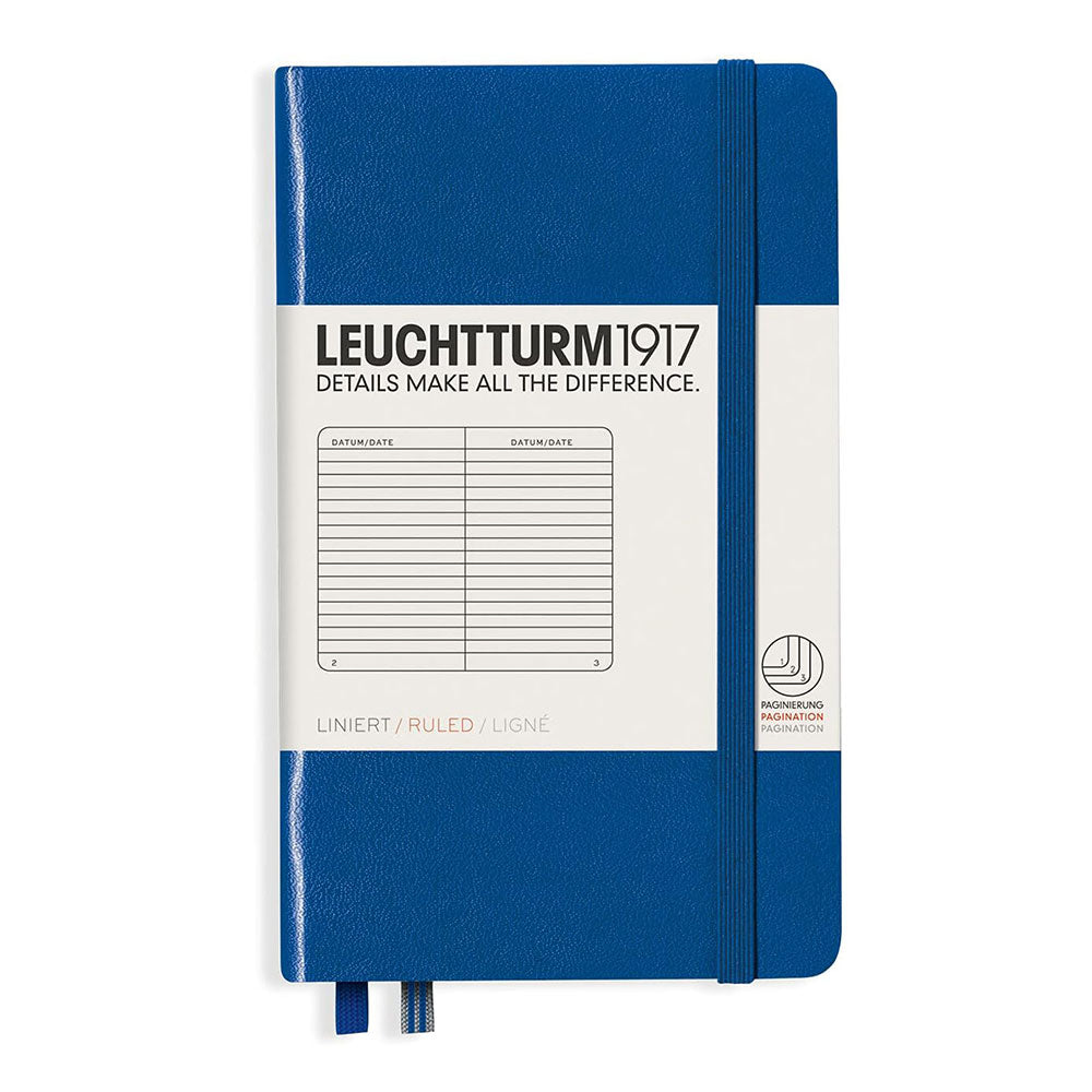 Leuchtturm twarda okładka rządzona notatką A6