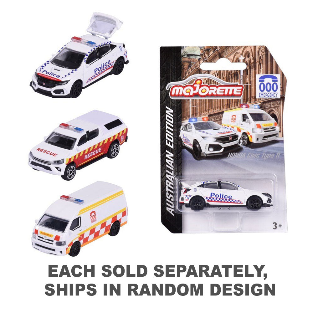 Majorette Australian 000 Emergency Vehicle (1pc Random)