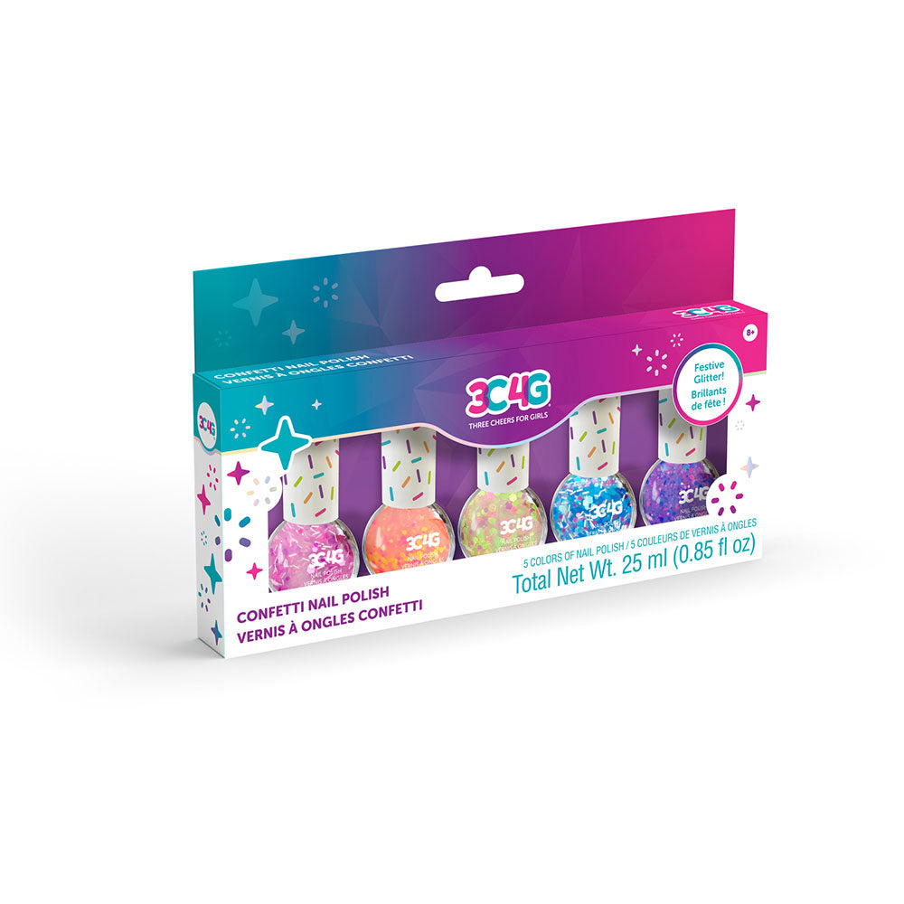 3C4G Confetti Nail Polish (Pack of 5)