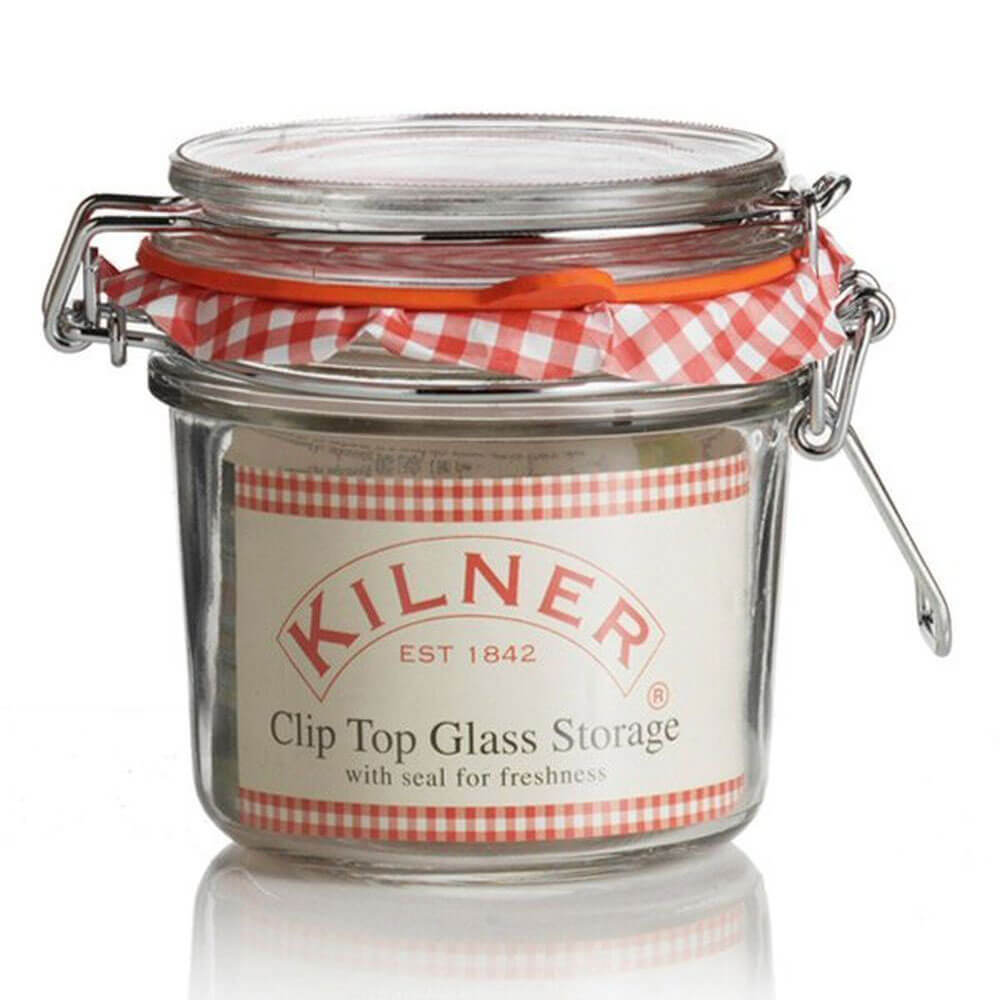 Kilner Clip Top Round Jar (klar)