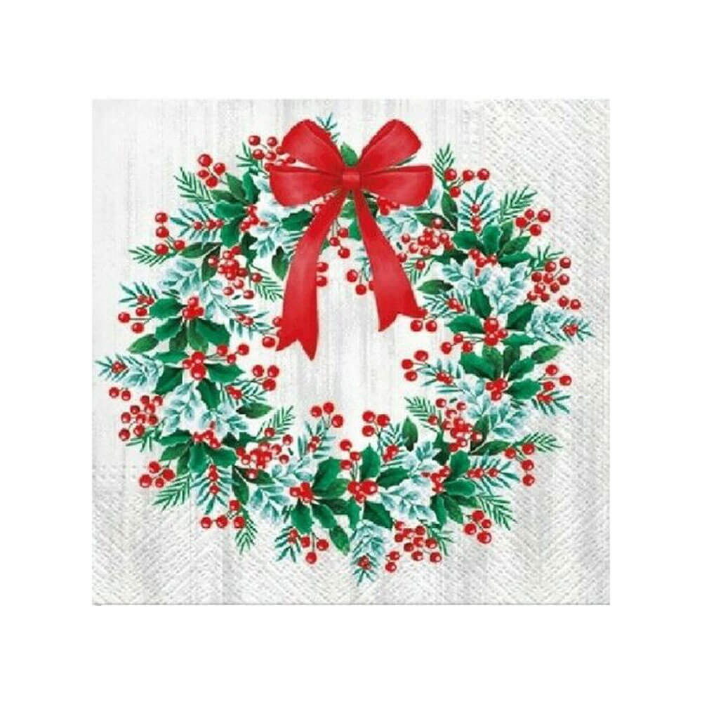 Paw Christmas Lunch Napkin 33cm (20pk)