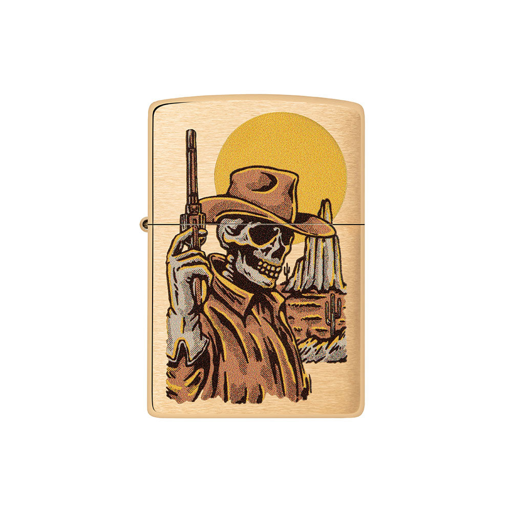 Zippo cowboy skalle design vindtät lättare