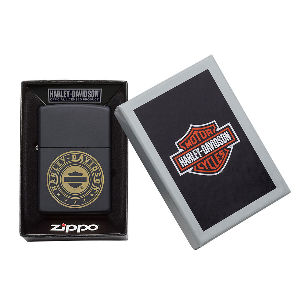 Zippo Harley Davidson Matte Black Accendino