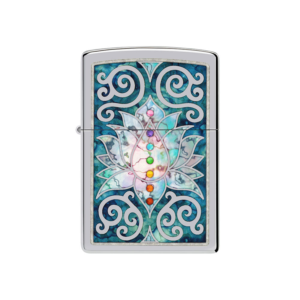 Zippo Lotus Flower Design Windproof Lighter