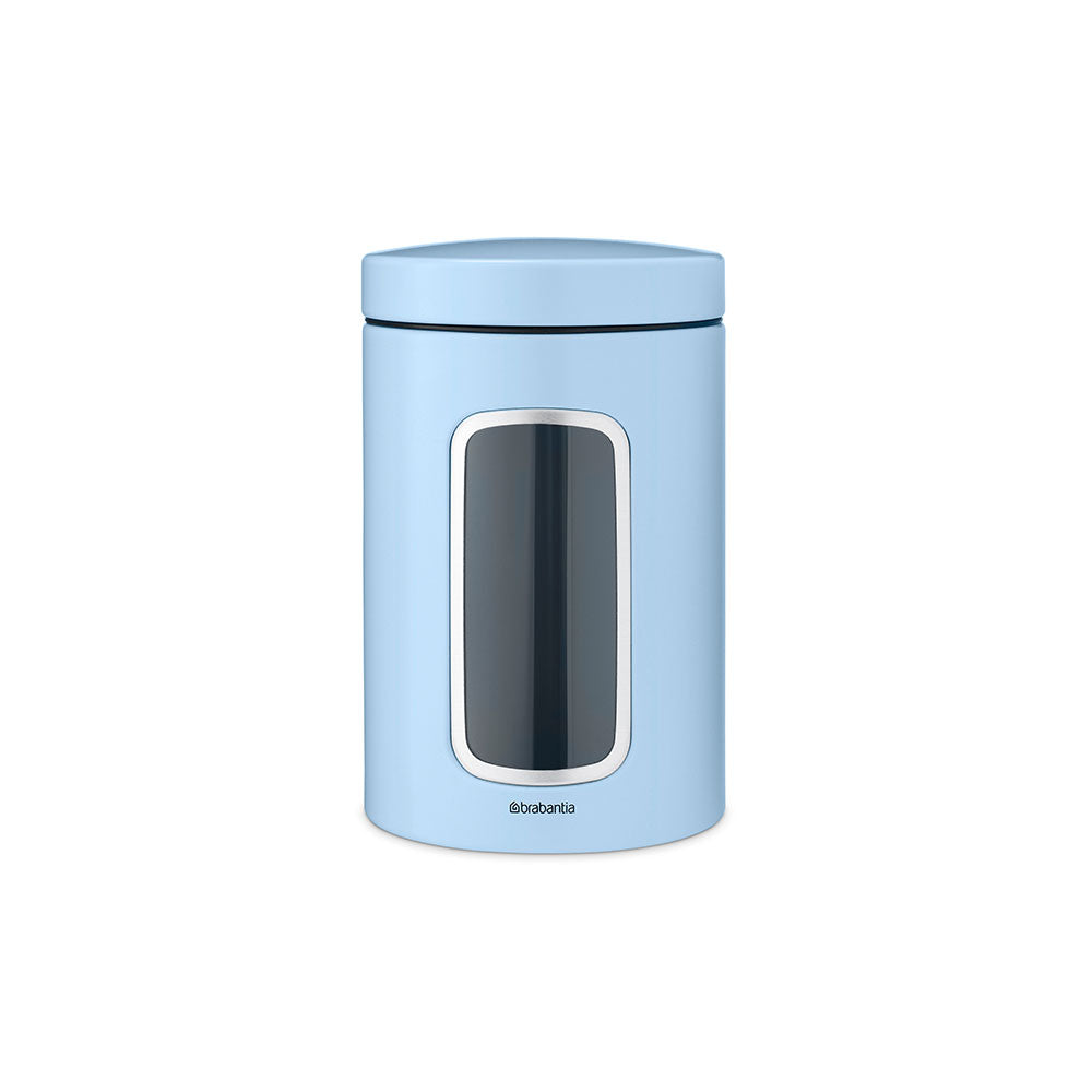 Brabantia Window Canister 1.4L (droomachtig blauw)