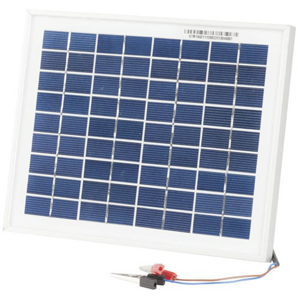 Panneau solaire monocristallin 12V avec clips / plomb