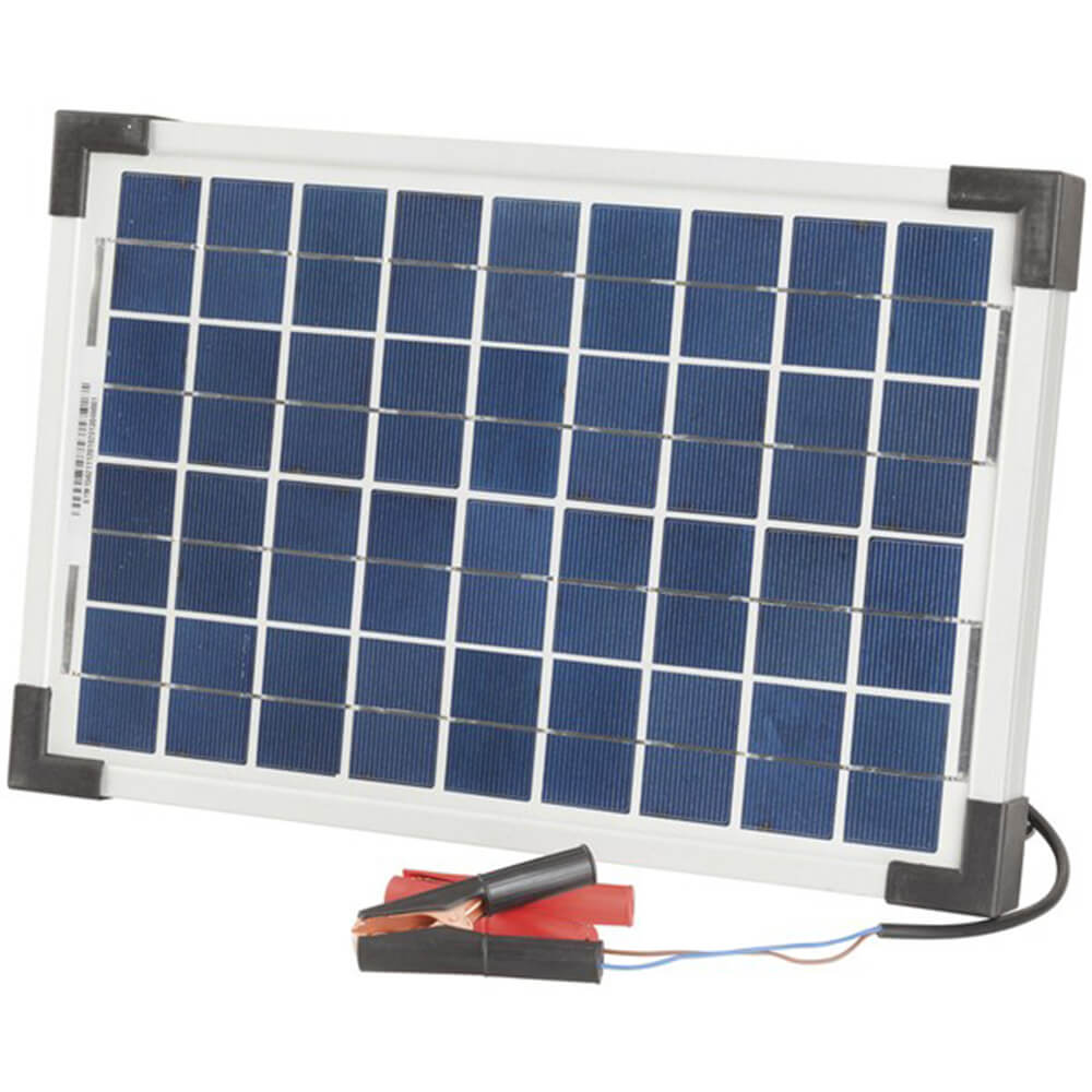 Painel solar monocristalino de 12V com clipes/chumbo