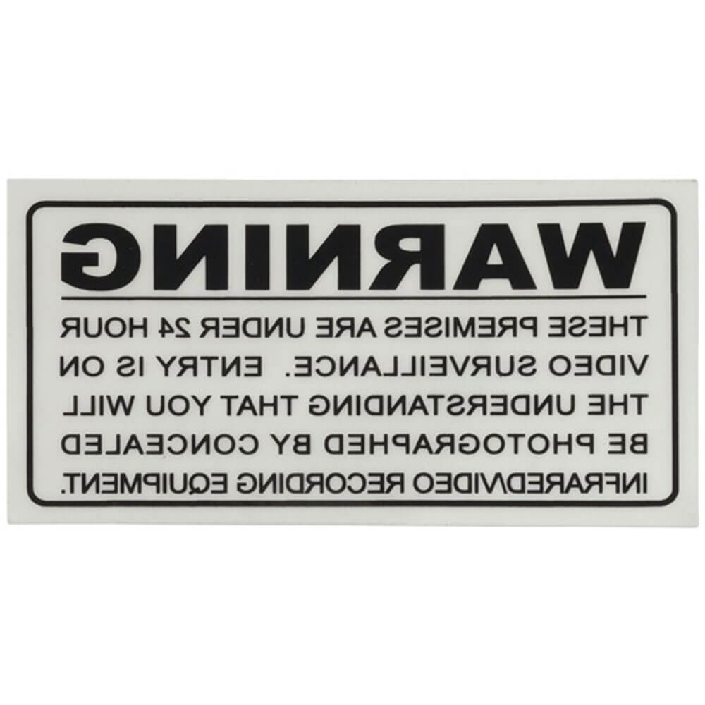 Surveillance Warning Sticker