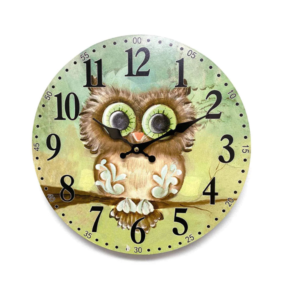 Reloj de pared MDF clásico 12 "(34x34x2.5cm)