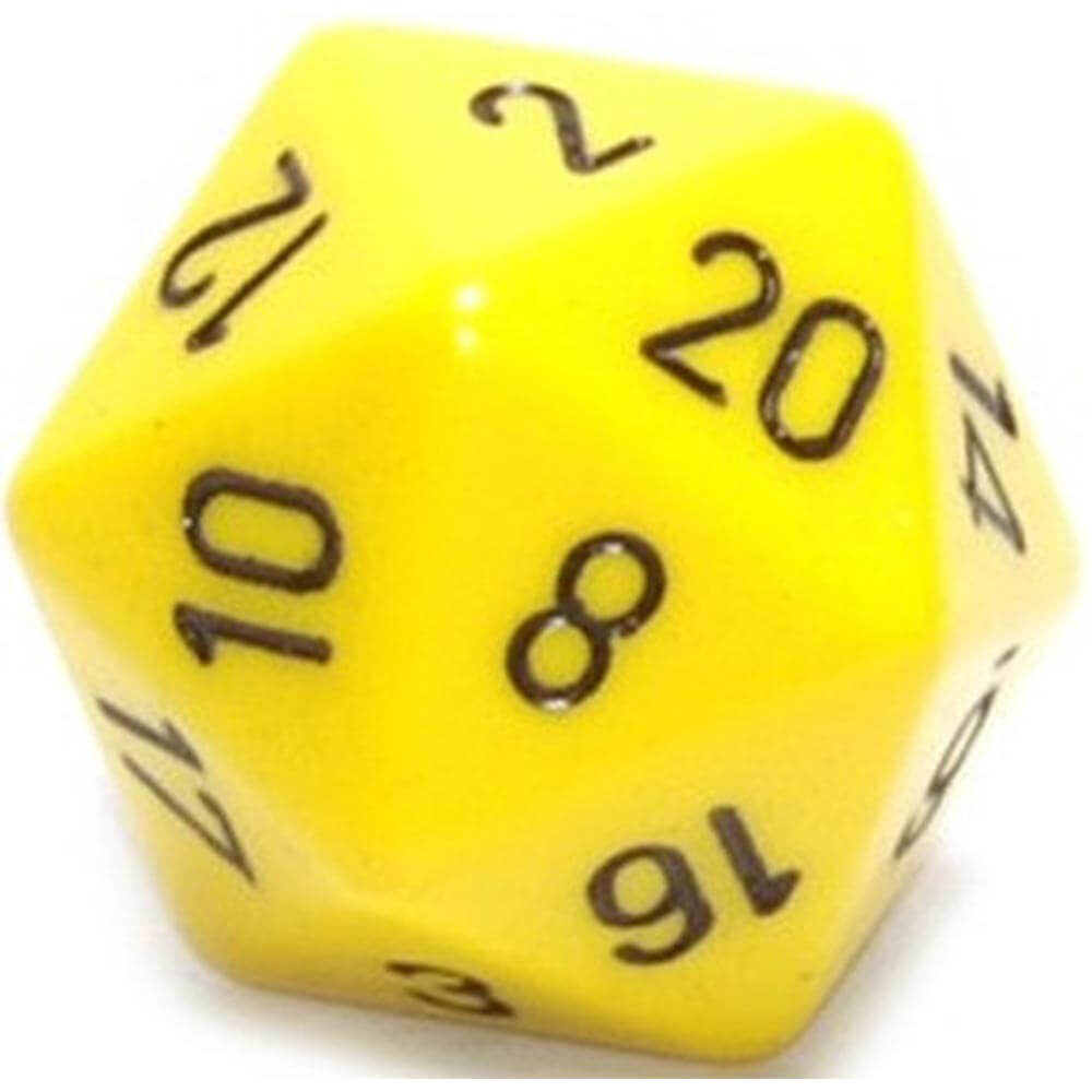 D20 Kości nieprzezroczyste (34 mm)