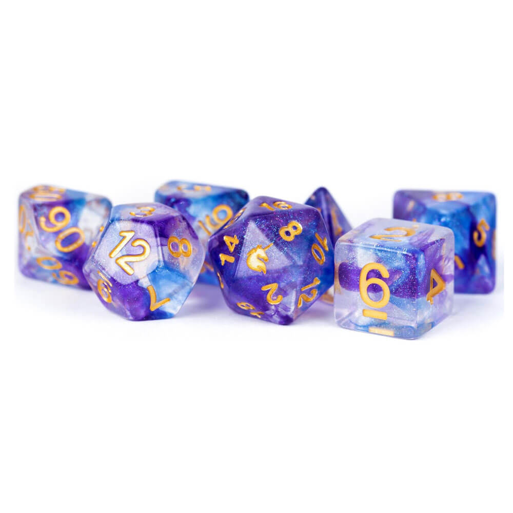 MDG Unicorn Resin Polyhedral Dice Set