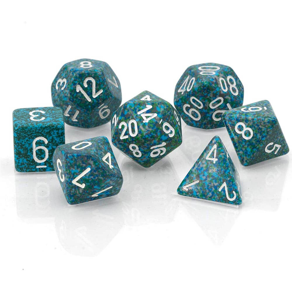 D7 DICE DICE DICE SPECKLED POL (7 DICE)