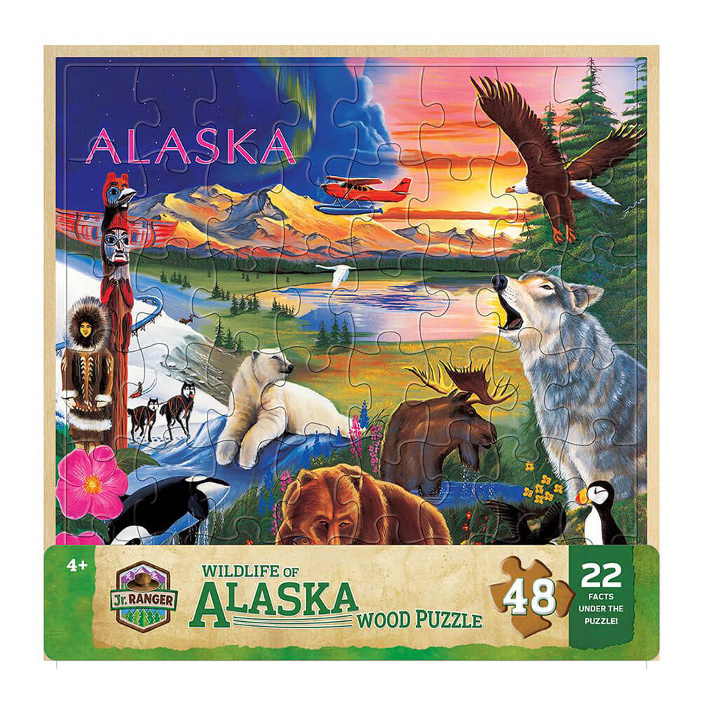 MP Wood Fun Facts Puzzle (48 PC)